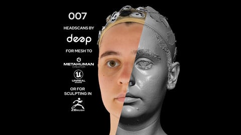 European Female 20s head scan 007