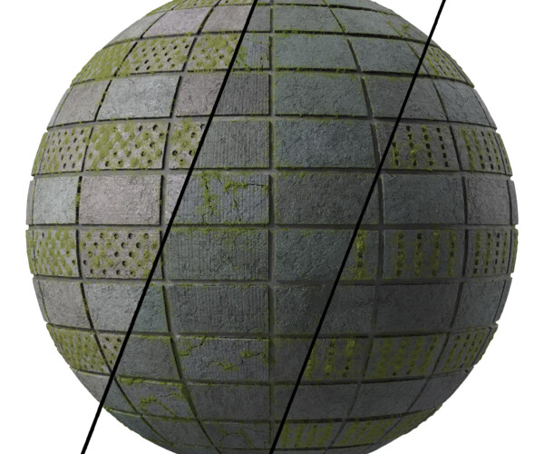 ArtStation Stone Wall Materials 32 Concrete Stone walls By mossy