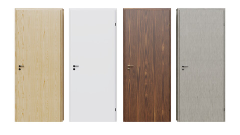 Internal Door (2040x820mm) - Modern Simple And Uv Panel Design (Archviz Asset)