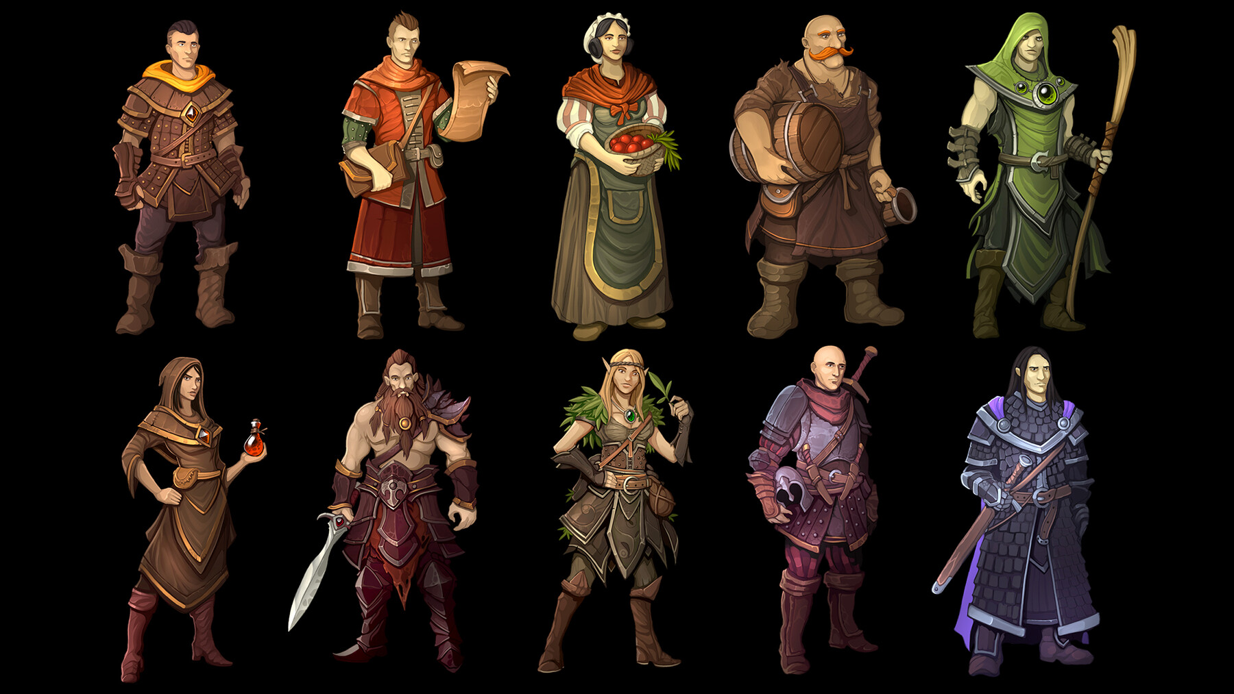 ArtStation - NPC characters | Game Assets