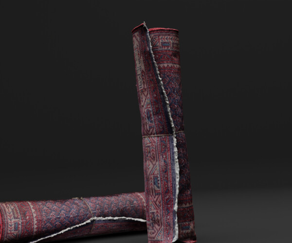ArtStation - Persian Rug (Rolled) | Resources