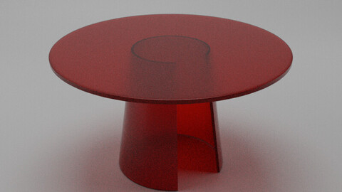 3D Glass table