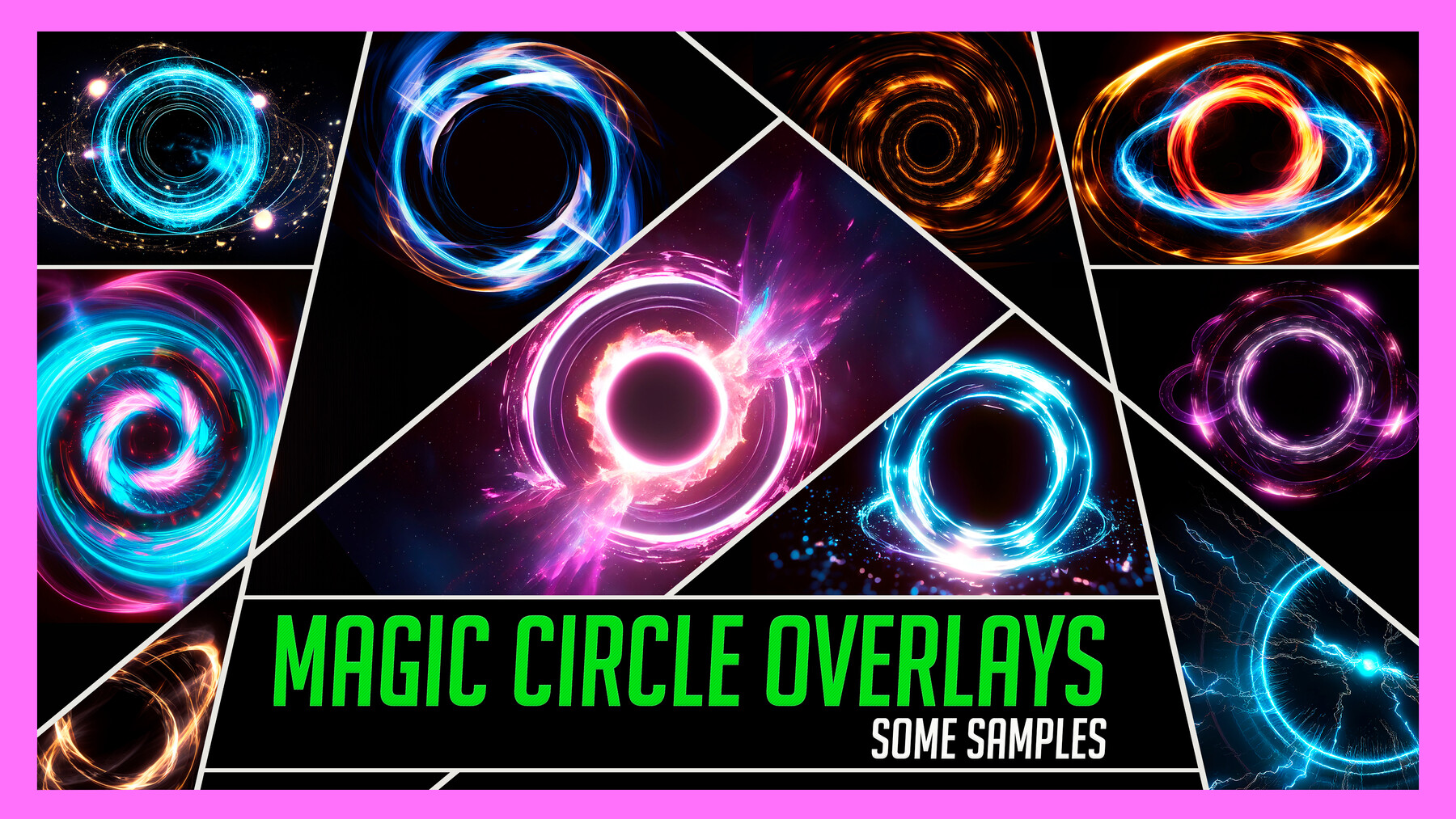 ArtStation - PHOTOBASH 110+ Magic Circle Spell Overlay Effects Resource ...