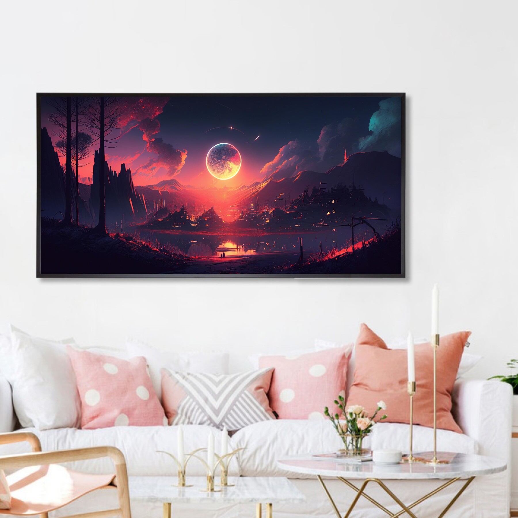 ArtStation - Wall Art Digital, Home Decor Art, Sky Abstract Art ...