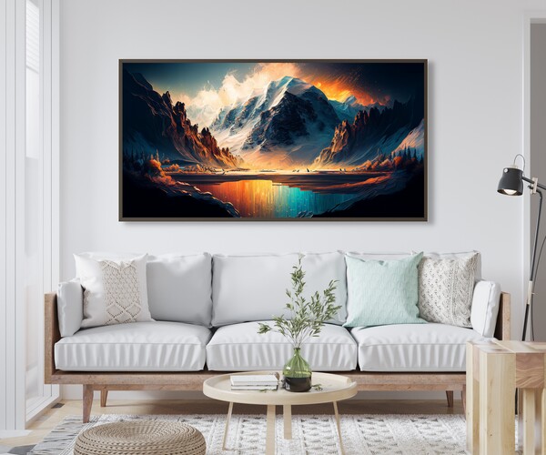 ArtStation - Wall Art Landscape, Home Decor Art, DIgital Abstract Art ...