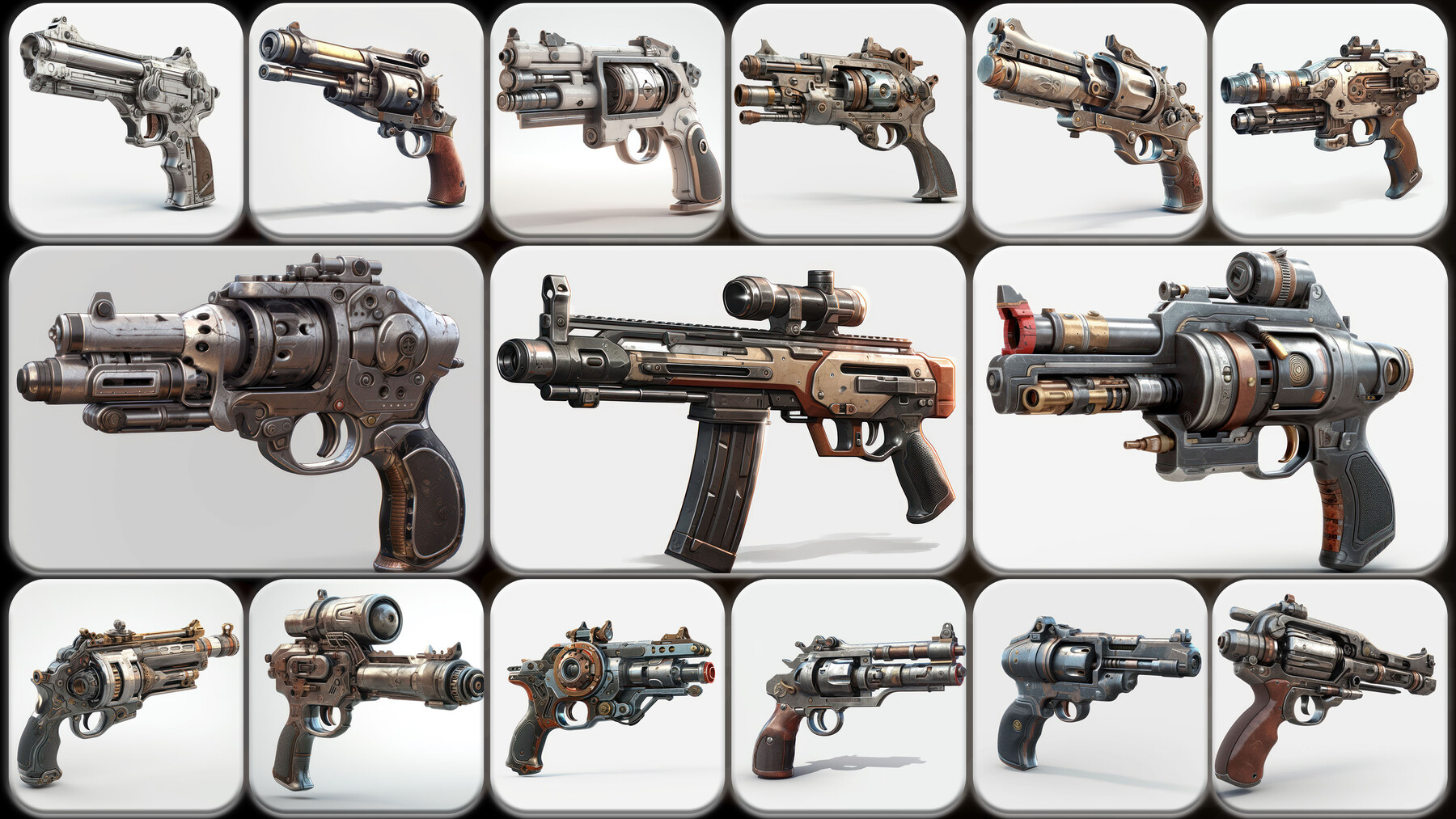 ArtStation - 200 Gun Reference Pack | 4K | v.1 | Artworks