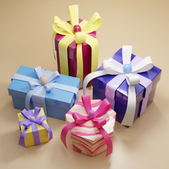 ArtStation - Gift boxes | Resources