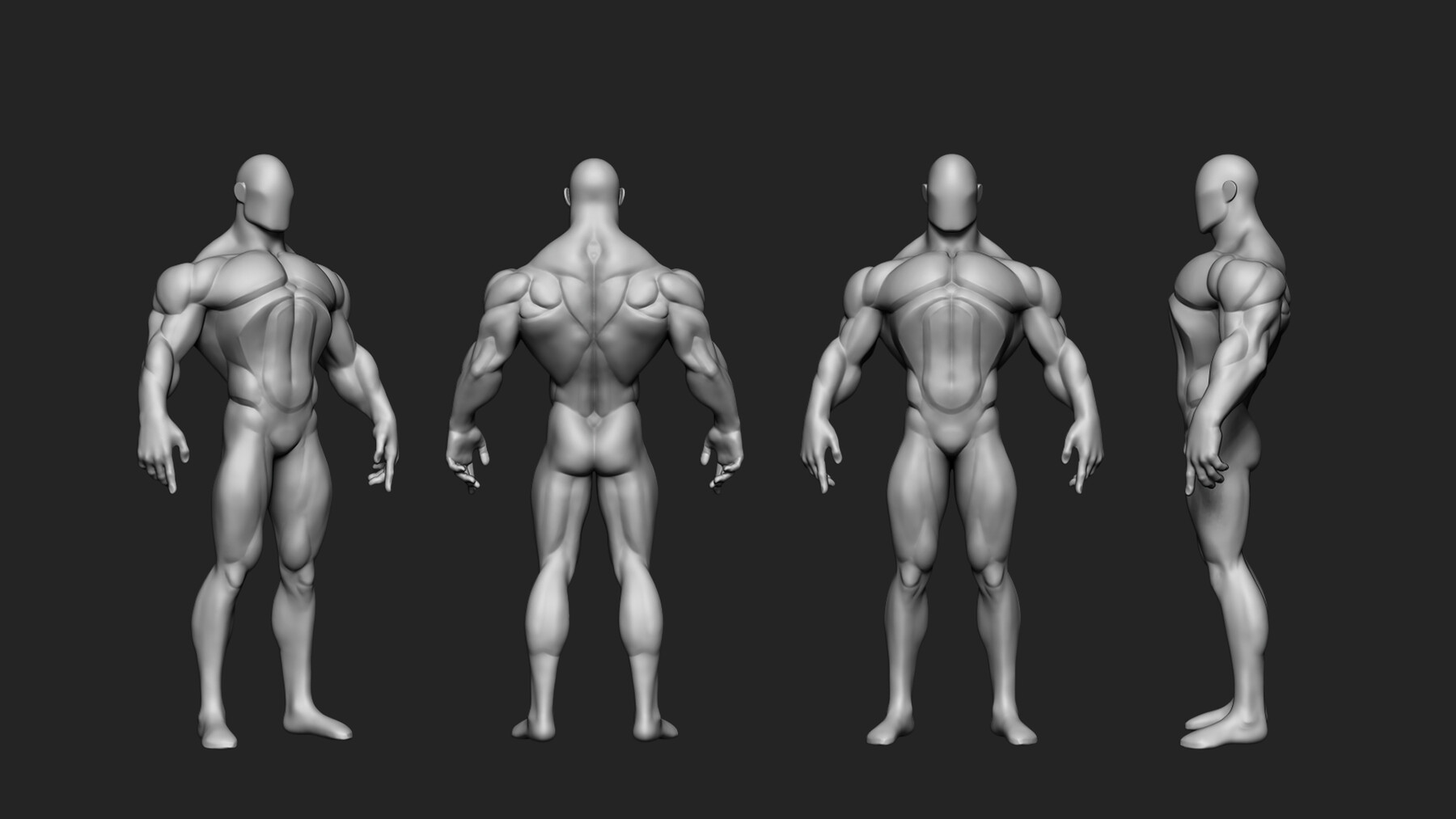 ArtStation - 11 Basemesh full body | Resources