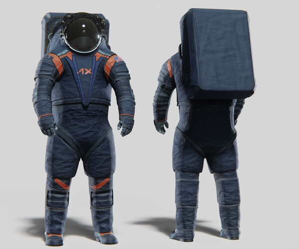 ArtStation - NASA AXEMU Spacesuit Rigged | Game Assets