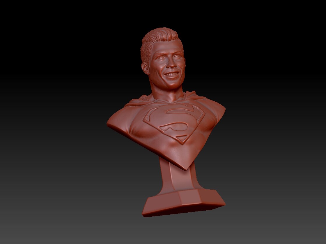 ArtStation - Superman Ronaldo Bust | Resources