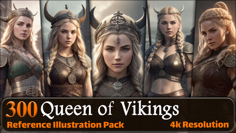 300 Queen of Vikings Reference Pack | 4K | v.8