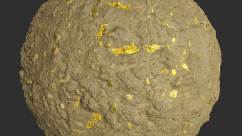 Gold Soil Mud PBR 4K Textures