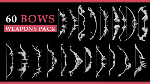 Weapon Pack ( 60 Bows )