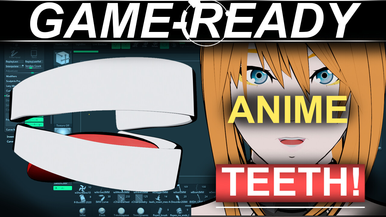 Anime manga vampire teeth 