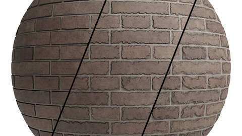 Tiles Materials 24- Brick Walls By Edge Damaged | Sbsar Pbr 4k Seamless