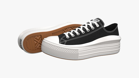 Chuck Taylor All Star Move Platform Low Top Black