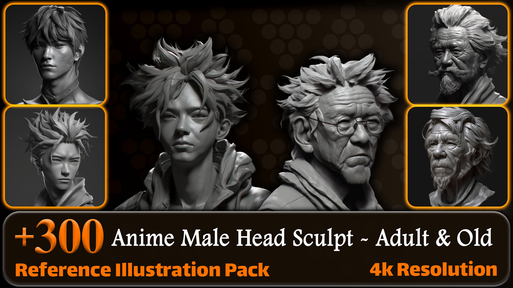 ArtStation - 360+ Original King Male Anime Style - References Pack Vol.05