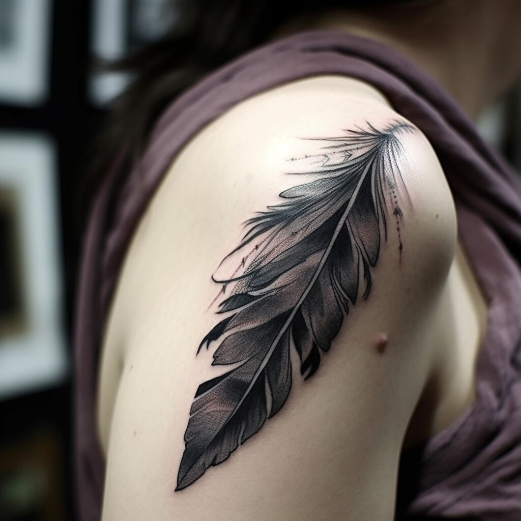 Kiwiana Feather forearm tattoo - Zealand Tattoo
