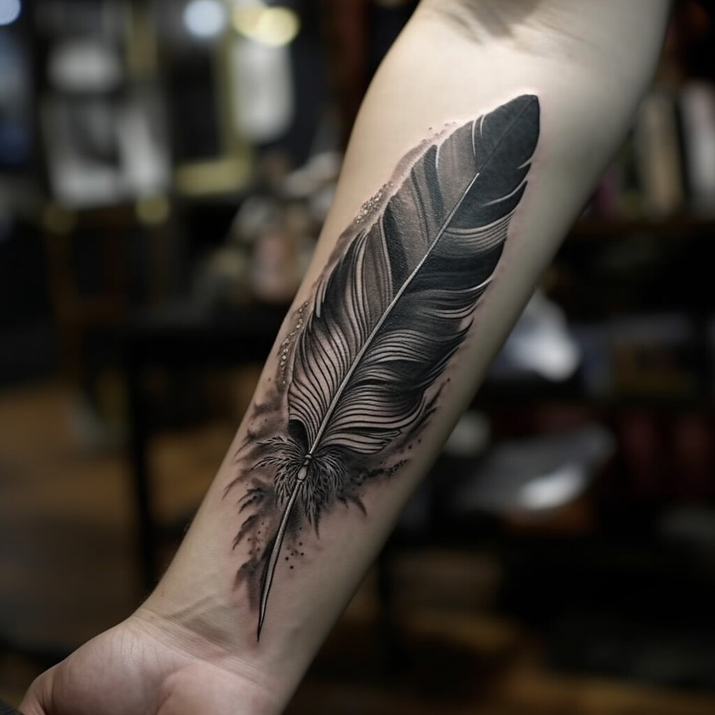 101 Amazing Feather Tattoo Designs You Need To See! | Feather tattoo  design, Feather tattoo for men, Feather tattoos