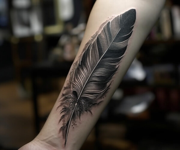 Feather | Feather tattoos, Feather tattoo for men, Indian feather tattoos