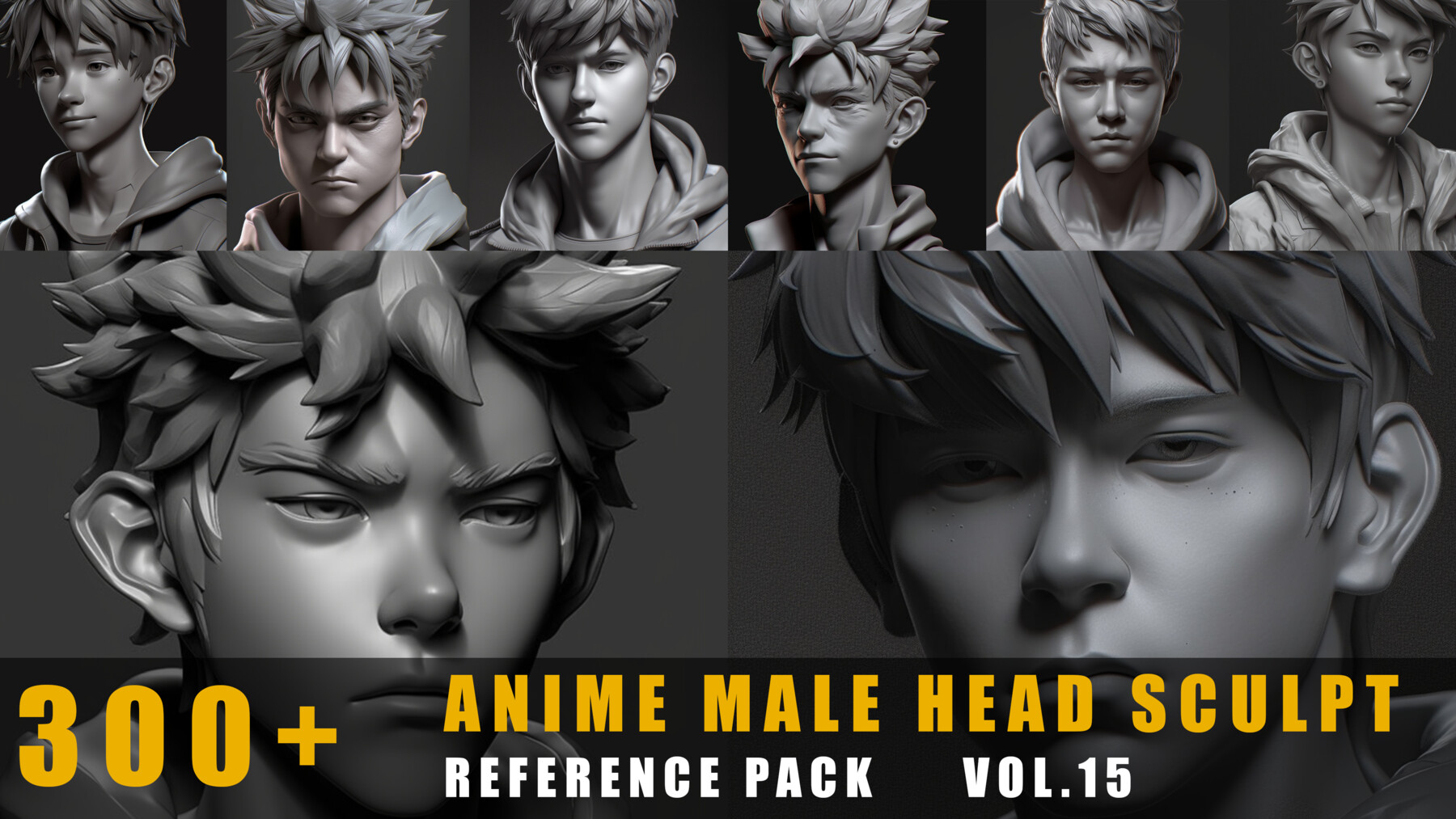 anime style male character head Stock Vector Image & Art - Alamy