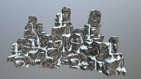 snow rocks