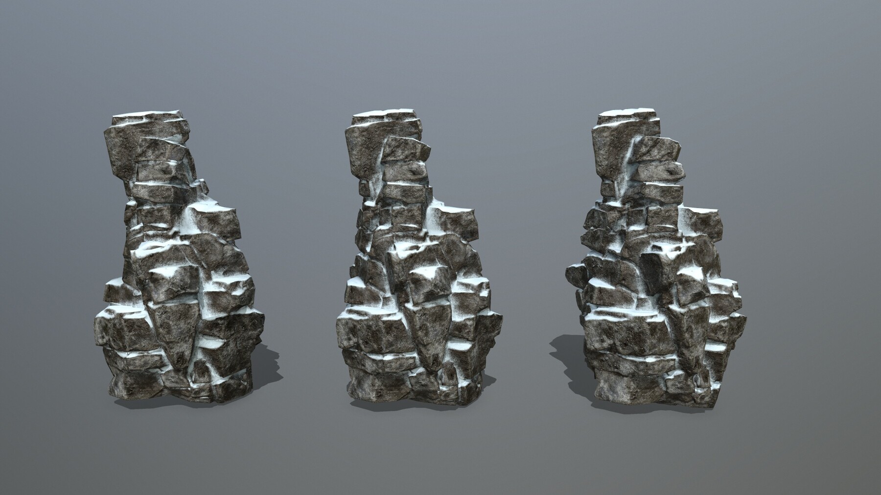 ArtStation - snow rocks | Game Assets