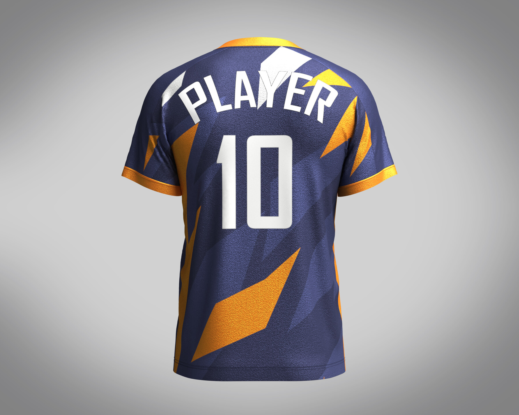 ArtStation - Mens Soccer Orange and blue color Blue Jersey Player-10