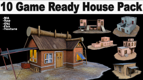 10 Game Ready House Pack