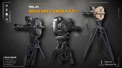 Military Camera WW2 - VOL05 (Game Ready)