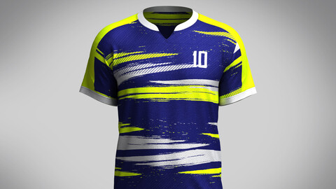 Mens Soccer Neon Color Jersey Player-10