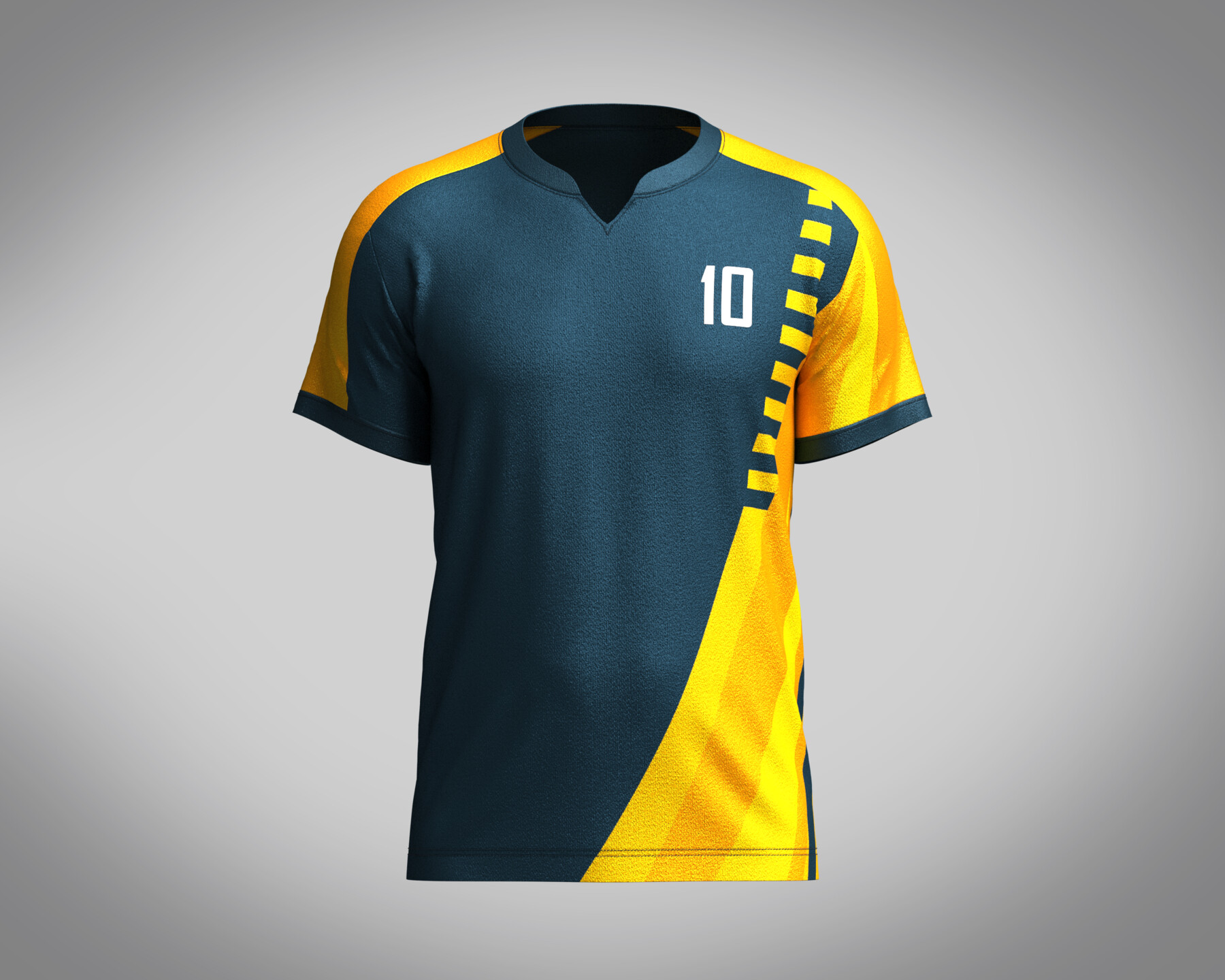 ArtStation - Soccer Dark Blue jersey Player-06