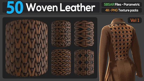Woven Leather texture Pack