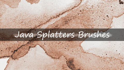 Java Splatters Brushes for Photoshop