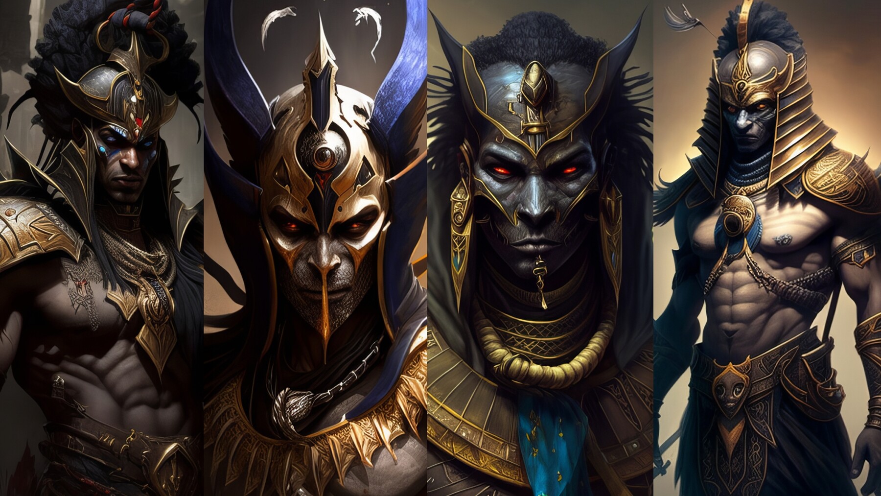 ArtStation - 100 Egyptian Warriors | Artworks