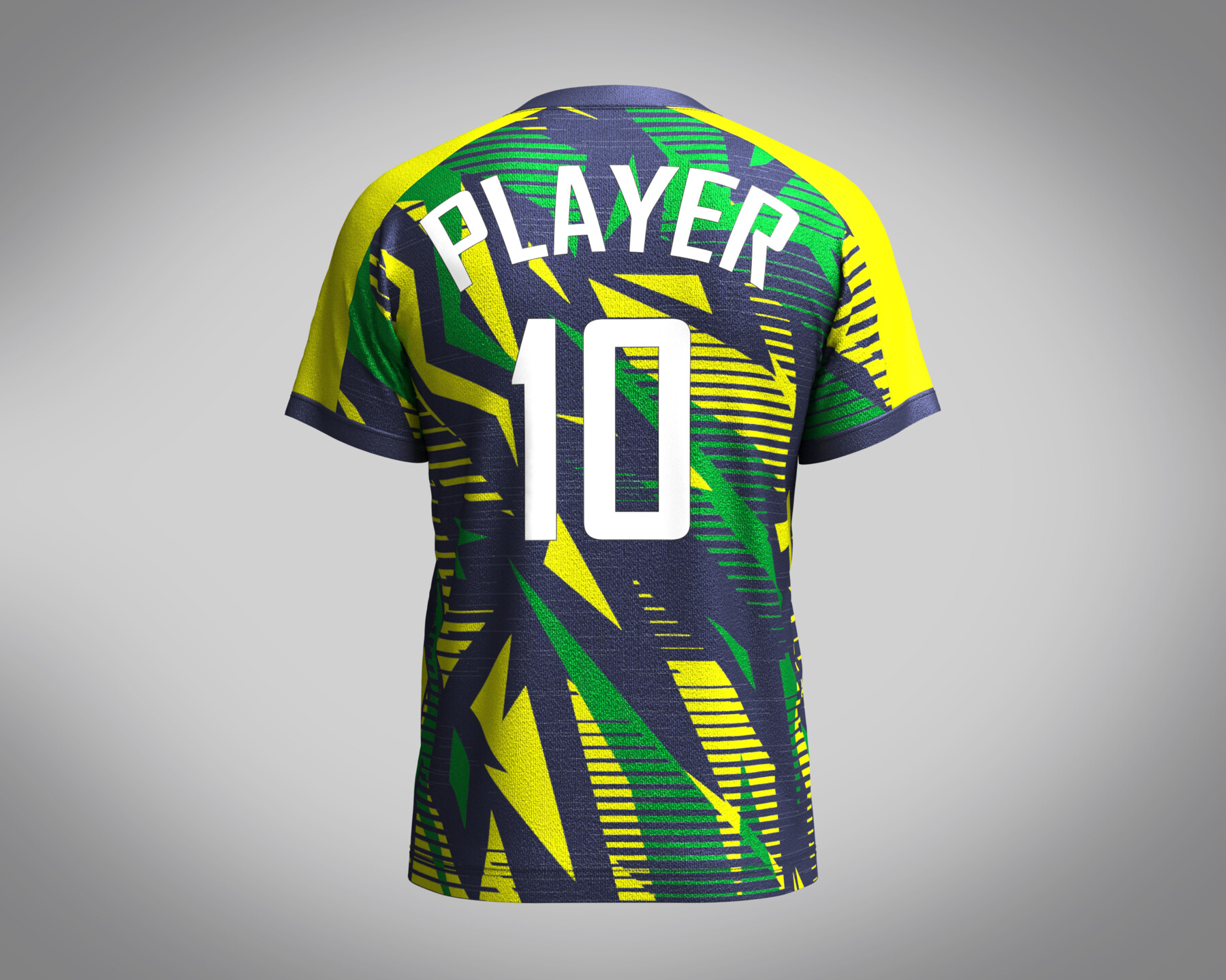 ArtStation - Mens Soccer Multi color Green and yellow Jersey