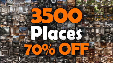 3500 Places | Interior - Exterior Reference Pack | MEGA Bundle | 4K