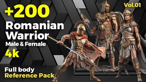 +200 Romanian Warrior Male & Female (4k)