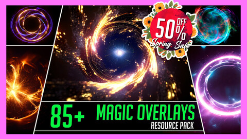 85+ Magic Circle Spell Overlay Effects Resource Pack for Photobashing in Photoshop