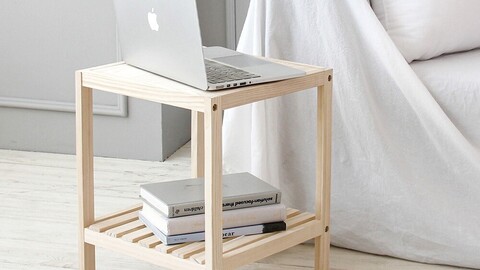 Pure solid wood mini table