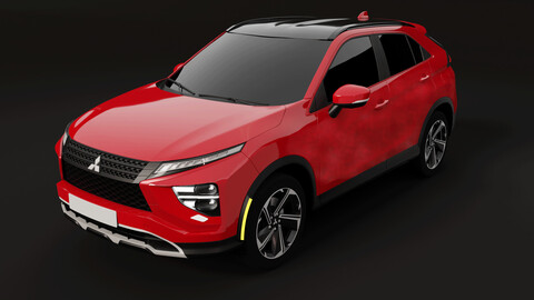 3D Car Mitsubishi Eclipse Cross 2023 with Textures
