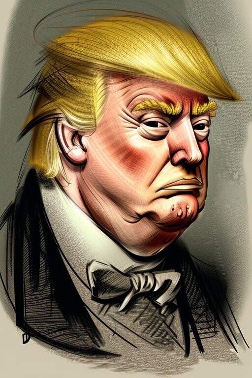 ArtStation - donald trump by honorè daumier | Artworks