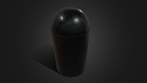 Trash Can V01 - Low Poly
