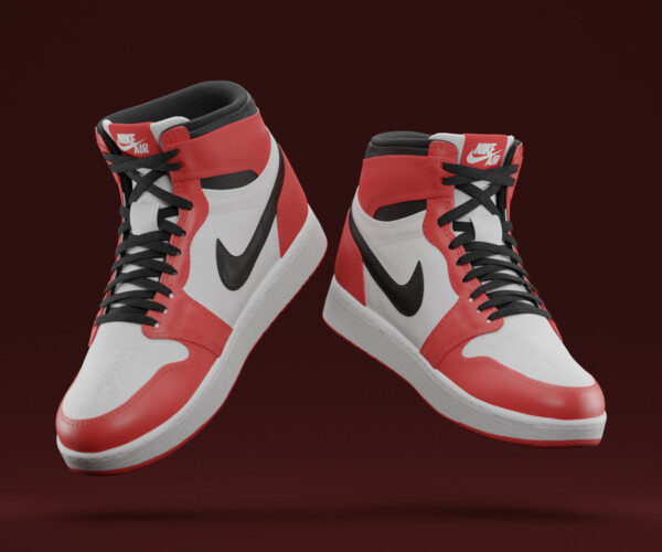 ArtStation - Air Jordan Nike shoes - 02 | Game Assets
