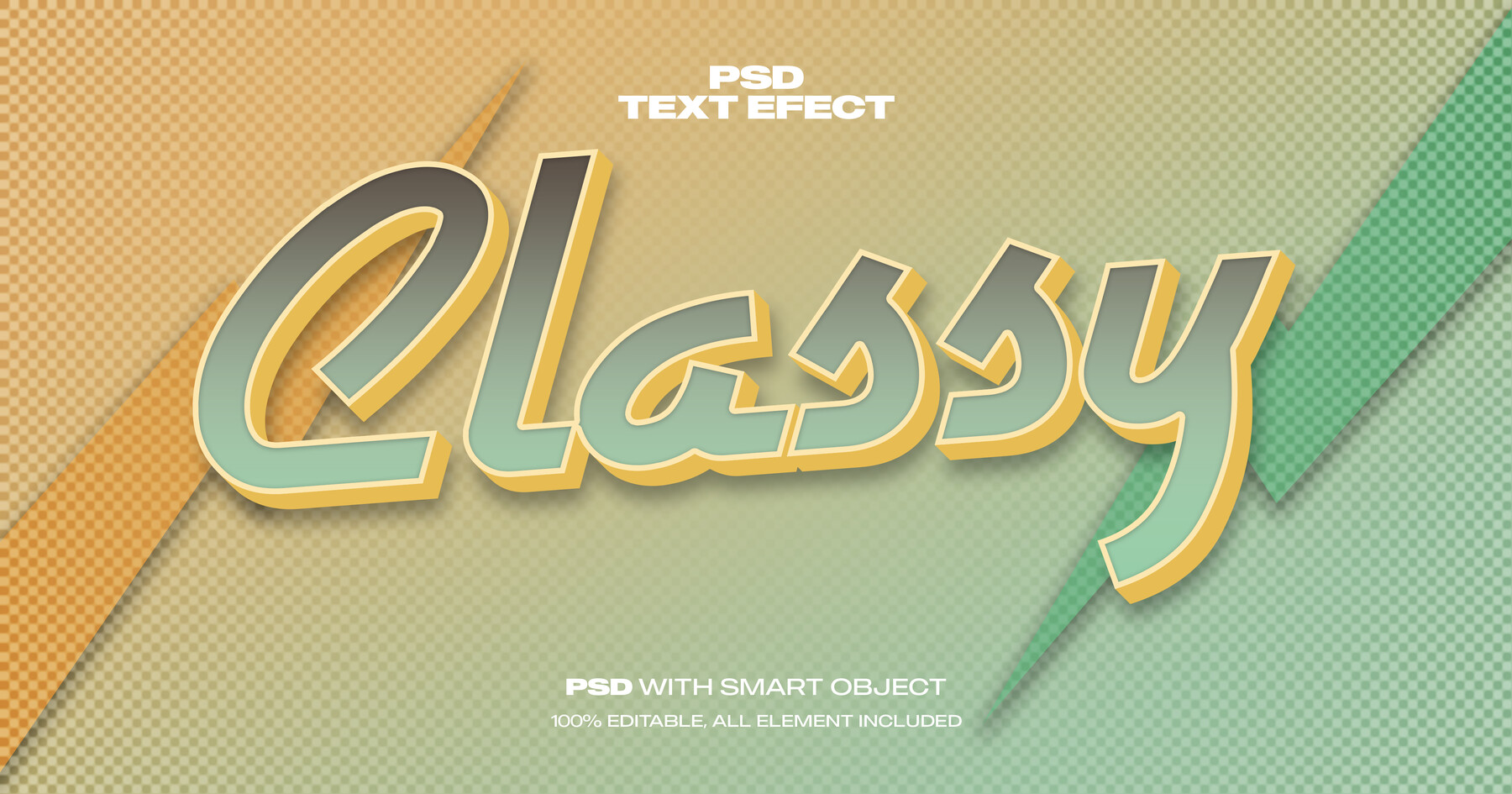 ArtStation - 3D Classy. PSD Fully Editable Text Effect. Layer Style PSD ...