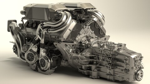 ArtStation - Bugatti Chiron - Divo Engine | Game Assets