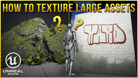 UE5 Shaders + Scene from "EVERYTHING You Need To Get Started Texturing Large Game Assets" Video