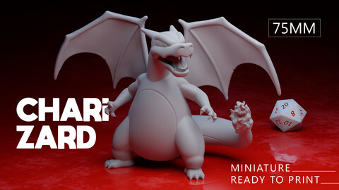 Charizard - Pokémon - 3D Ready to Print