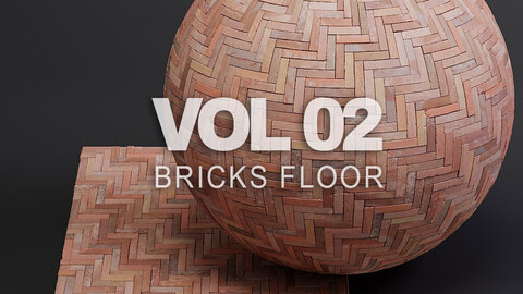 Bricks vol02 Floor 8K Seamless PBR Materials