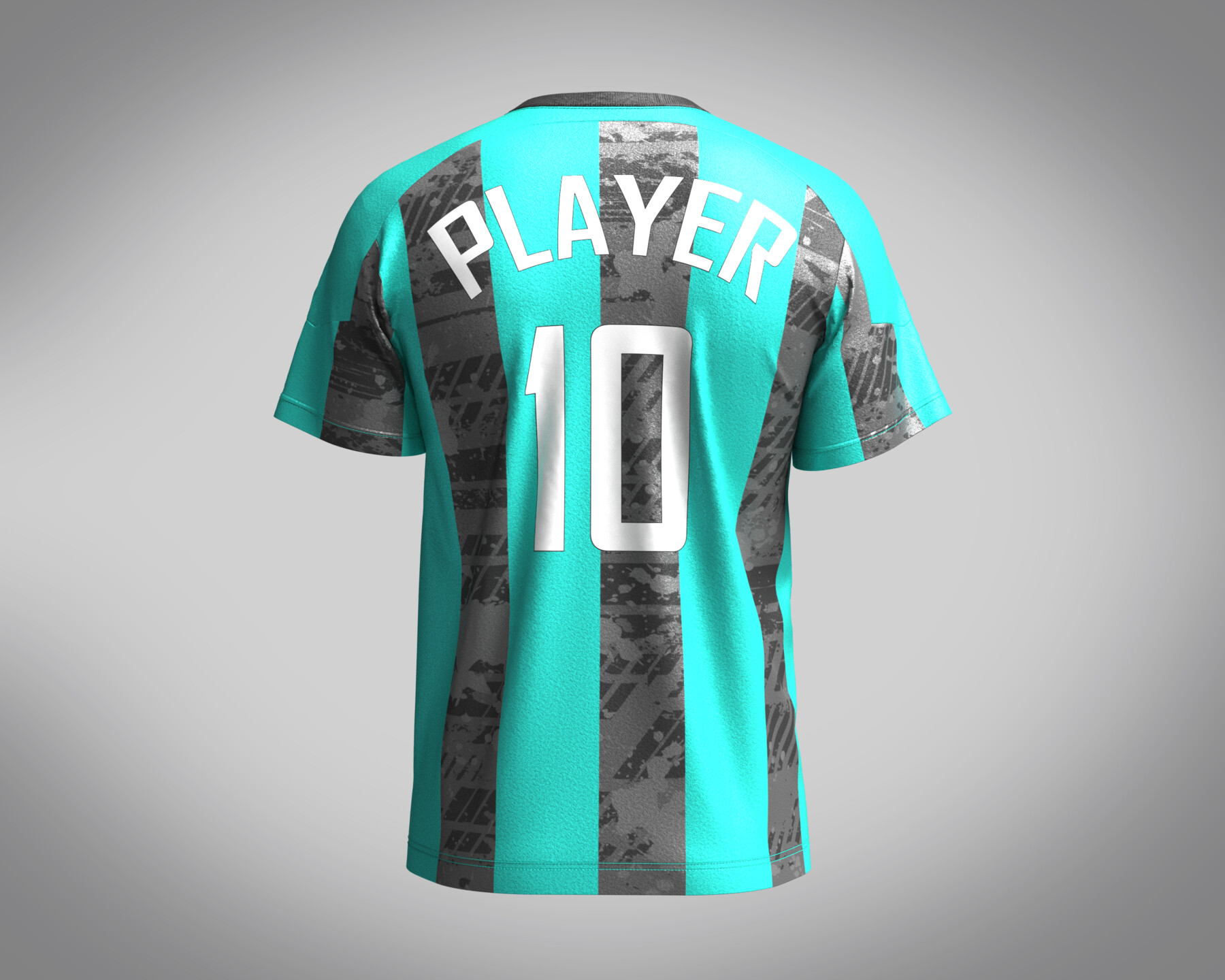 ArtStation - Soccer Football Red and Blue color Jersey Player-11